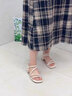 達(dá)芙妮涼鞋女2025夏季新款法式細(xì)帶外穿仙女風(fēng)粗跟一字帶高跟鞋羅馬涼鞋 夏日氣質(zhì)白【新品上新-跟高5cm】 37 曬單實(shí)拍圖