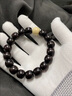 秦庭瀾境 QINTINLANJIN小葉紫檀桶珠手串檀香木滿(mǎn)金星印度正品藏式老型珠盤(pán)玩文玩佛珠男 13×14mm*16顆大滿(mǎn)金星包漿桶珠 曬單實(shí)拍圖