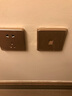 西門子（SIEMENS）墻壁開關(guān)插座面板 靈煜系列香檳金 六類電腦 曬單實拍圖