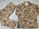 新款迷彩服冬季軍訓服高質(zhì)量套裝戶外男士夏季工作蛙服單上衣單褲 荒漠沙冬（衣褲） 175/92-96 曬單實拍圖