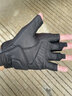 MINOR TUNE小調子摩托車(chē)手套夏季半指機車(chē)手套碳纖維防摔羊皮S0013夏風(fēng) 黑色 L（適合手掌寬8.6-9cm） 曬單實(shí)拍圖