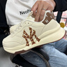 CHGF輕奢品牌情侶增高鞋男士隱形內增高男鞋秋冬季新款休閑運動(dòng)鞋子男 米棕-增高8cm 41 曬單實(shí)拍圖