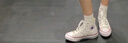 匡威（Converse）官方 All Star男女簡約休閑板鞋高幫鞋小白鞋159484C 159484C 40 曬單實拍圖