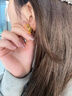 老鳳祥足金2025新款老婆耳環(huán)女款黃金車花耳釘耳飾情人節(jié)生日禮物送女友 足金車花耳環(huán) 約2.2g 曬單實(shí)拍圖