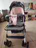 兔小迪嬰兒推車(chē)一鍵收車(chē)輕便折疊可坐可躺兒童寶寶小孩四輪推車(chē)手推車(chē) 耦合粉+可坐可躺+雨罩+禮品 曬單實(shí)拍圖