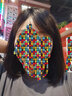 瑞貝卡（Rebecca）假發(fā)女漫畫齊劉海鎖骨發(fā)中長直發(fā)全真人發(fā)甜美可愛時尚頭套 深咖色 中長發(fā) 機制工藝 曬單實拍圖