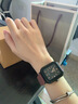 DINIMI手表女學(xué)生初高中簡(jiǎn)約氣質(zhì)時(shí)尚小眾品牌休閑方形硅膠女士石英腕表 棕帶黑框 曬單實(shí)拍圖
