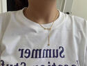 中國黃金（CHINA GOLD）愛心肖邦黃金項鏈可調(diào)節(jié)金項鏈素鏈七夕情人節(jié)禮物送女友送老婆 愛心肖邦》黃金項鏈2.4g 曬單實拍圖