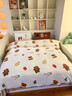 蘇萱卡通圣誕小熊牛奶絨床上四件套2025新款冬季珊瑚絨被套床單三件套 圣誕小熊 1.8m床單款四件套-被套200x230cm 曬單實(shí)拍圖