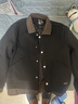 gxmy翻領(lǐng)夾克外套男士休閑套裝秋冬季一整套痞帥保暖顯瘦衣服男裝潮牌 黑外套+半領(lǐng)毛衣+腰帶褲-三件套 XL 曬單實(shí)拍圖