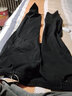 酷萬(wàn)秋冬季男士牛仔褲寬松直筒加肥加大碼款彈力胖子肥佬休閑高腰長(cháng)褲 純黑色HY730 40 【210斤左右】 曬單實(shí)拍圖