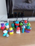 匯納玩具（HUI NA TOYS）大顆粒積木兒童彩幾何馬卡龍色原木疊石積木平衡木制石頭顆粒玩具 大號疊石(32粒加收納布袋) 曬單實(shí)拍圖