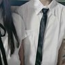 坐悠班服套裝學院風高中學生大合唱演出服詩歌朗誦裝韓版制服襯衫男 男白長袖+黑褲+黑領帶 3XL 曬單實拍圖