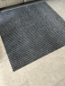 柏能条纹商用入户门地垫 防滑耐磨可裁剪 160*300cm 灰色 实拍图