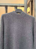 皮爾卡丹（pierre cardin）一體絨高級(jí)感圓領(lǐng)毛衣中年男士裝秋冬季款加絨加厚保暖打底針織衫 官方旗艦店 高領(lǐng)-米白 加厚 100%抗起球 L 【體重120-135斤】 曬單實(shí)拍圖