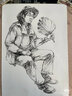 老人頭（lotory） 老人頭速寫紙8K80g速寫素描紙8開寫生美術(shù)畫紙鉛畫紙100張大白紙速寫紙 【袋裝老人頭速寫紙】 2袋 曬單實拍圖
