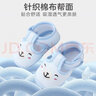 久愛(ài)久嬰兒學(xué)步鞋新生兒布底寶寶步前鞋3-6-12個(gè)月薄款透氣室內棉鞋 開(kāi)心熊藍色 （布底不能室外穿） 13 碼內長(cháng)11.5cm 曬單實(shí)拍圖
