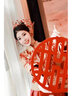 秀禾服新娘2025新款結婚嫁衣中式禮服婚紗敬酒服大碼秀禾小個(gè)子女 薔薇簡(jiǎn)約款+金鳳頭飾 M [95-105斤] 曬單實(shí)拍圖