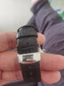 齊玫適用于萬(wàn)寶龍表帶真皮時(shí)光行者4810明星1858寶曦月相手表帶鱷魚(yú)紋皮表鏈男女 黑色-銀色蝴蝶扣 19mm 曬單實(shí)拍圖