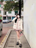 艾柔丹冬季新款小香風(fēng)拼接仿羊羔毛短外套女裝減齡甜美溫柔風(fēng)上衣棉衣 外套 S 曬單實(shí)拍圖