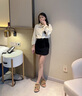 達芙妮（DAPHNE）毛毛鞋女外穿厚底2024新款秋冬加絨網(wǎng)紅羊羔毛勃肯毛絨拖鞋 黑色 35 曬單實拍圖