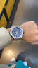 卡西歐（CASIO）手表男g(shù)-shock高端石英表金屬多功能時尚日韓表生日禮物學(xué)生送人 GST-B100D-2A藍(lán)盤鋼帶 曬單實拍圖