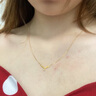 中國(guó)黃金（CHINA GOLD）一鹿有你18K金項(xiàng)鏈女彩金吊墜鎖骨鏈中秋節(jié)禮物送女友老婆生日 [京快達(dá)]18k金麋鹿套鏈 曬單實(shí)拍圖