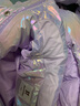 PawinPaw卡通小熊童裝冬女童女寶連帽炫彩亮面公主羽絨服 Purple紫色/75 120 cm 曬單實(shí)拍圖
