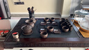 Seven Potters 紫砂茶具套裝四合一全自動(dòng)電磁爐實(shí)木烏金石茶盤(pán)茶臺茶海茶壺杯 黑檀萬(wàn)福紫砂如意茶具套裝 曬單實(shí)拍圖