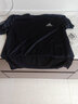 adidas休閑舒適上衣圓領(lǐng)短袖T恤男裝阿迪達(dá)斯官方輕運(yùn)動(dòng) 黑色/白   XL 曬單實(shí)拍圖
