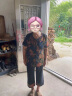奉孝中老年人夏装女奶奶棉绸套装短袖妈妈圆领两件套中年太太衣服洋气 绿色 2XL(建议105-120斤) 晒单实拍图