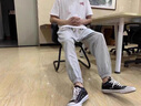啄木鳥(niǎo)休閑褲男褲子春秋款薄款潮流純色寬松運動(dòng)束腳褲春夏季男士長(cháng)褲 WK602-1灰色 XL 曬單實(shí)拍圖