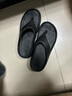 瑞爾士（WRELS）緩震運動(dòng)人字拖鞋馬拉松跑步男女休閑防滑厚底軟底減震回彈沙灘鞋 黑色套裝(拖鞋+五指襪) 39-40 曬單實(shí)拍圖