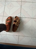BIRKENSTOCK勃肯德國進(jìn)口大扣女款牛皮革涂油時尚Arizona雙扣拖鞋 棕色-窄版1011073 38 曬單實拍圖