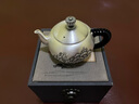 鑄榮堂銀 茶壺手工999足銀手工一張打西施壺銀壺茶具防燙隔熱茶具泡茶壺 牡丹小銀壺 曬單實(shí)拍圖