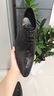 圣大歐瑪尼（SERDAOMANI）英倫尖頭皮鞋男真皮商務(wù)正裝皮鞋頭層牛皮鱷魚(yú)紋藍色婚鞋西裝鞋潮 典雅黑色 39 曬單實(shí)拍圖