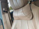 夢(mèng)佑奔馳頭枕護頸枕E級腰靠枕車(chē)內飾用品E300L GLC260L C200L改裝飾品 【奔馳刺繡標真皮手感款】 栗棕色 （頭枕）1個(gè)裝 曬單實(shí)拍圖