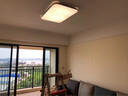 靈翔之光  LED客廳燈 吸頂燈 臥室燈 燈具照明 方燈 客臥套餐組合 套餐4 三室兩廳無(wú)極 銀色邊框 曬單實(shí)拍圖
