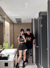 love legend(兩件裝)情侶裝短袖t恤上衣夏季新款百搭一長(cháng)一短男女半袖衣服 一長(cháng)一短  白色+白色 M 男+女S 曬單實(shí)拍圖