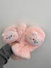 暢印七夕可愛(ài)卡通小豬毛絨手套女冬季學(xué)生保暖加絨加厚防寒凍掛繩手套 鼻涕小豬手套-粉色 曬單實(shí)拍圖