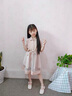 拙拙豬童裝女童格子裙子兒童小女孩時(shí)髦洋氣連衣裙夏裝長(zhǎng)裙過膝夏天衣服 卡粉色 140 曬單實(shí)拍圖
