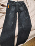 真維斯（Jeanswest）牛仔褲男春季男士牛仔褲寬松直筒長(cháng)褲彈力休閑長(cháng)褲子男黑灰色29 曬單實(shí)拍圖