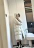 美力城長款羽絨服女2024新款90鵝絨過膝外套時尚連帽城市休閑戶外運動風 科技灰（版型寬松建議拍小一碼） S 曬單實拍圖