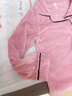 婷美睡衣女珊瑚絨秋冬加絨加厚保暖女士中年大碼法蘭絨家居服套裝 L 曬單實拍圖