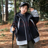G.DUCKKIDS小黃鴨品牌童裝男童沖鋒衣2025新款兒童三合一可拆卸男孩秋裝外套 BD1656 黑白三合一 160 cm 曬單實(shí)拍圖
