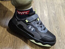 安德瑪（Under Armour）男女童板鞋秋冬款皮革保暖緩震戶外休閑鞋2441310 黑色 37.5碼  曬單實(shí)拍圖