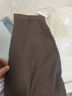 LILY【暖感磨毛】冬新款女裝日系松弛感寬松香蕉褲闊腿休閑褲 719栗棕 M 曬單實(shí)拍圖