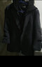 花花公子（PLAYBOY） 羊毛呢大衣男2025秋冬季新款韓版潮流假兩件外套男保暖連帽男裝 1852黑色黑帽【加棉款】 2XL 曬單實(shí)拍圖