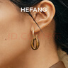 HEFANG何方珠寶焦糖拿鐵耳環(huán)優(yōu)雅耳飾輕奢高級感七夕情人節(jié)禮物送女友 耳環(huán) 曬單實拍圖