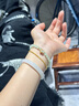小米星和田玉散珠和田玉手串女晴水串珠手工diy手鏈 中冰晴-4mm*10顆裝新升級(jí)賞峰老 曬單實(shí)拍圖